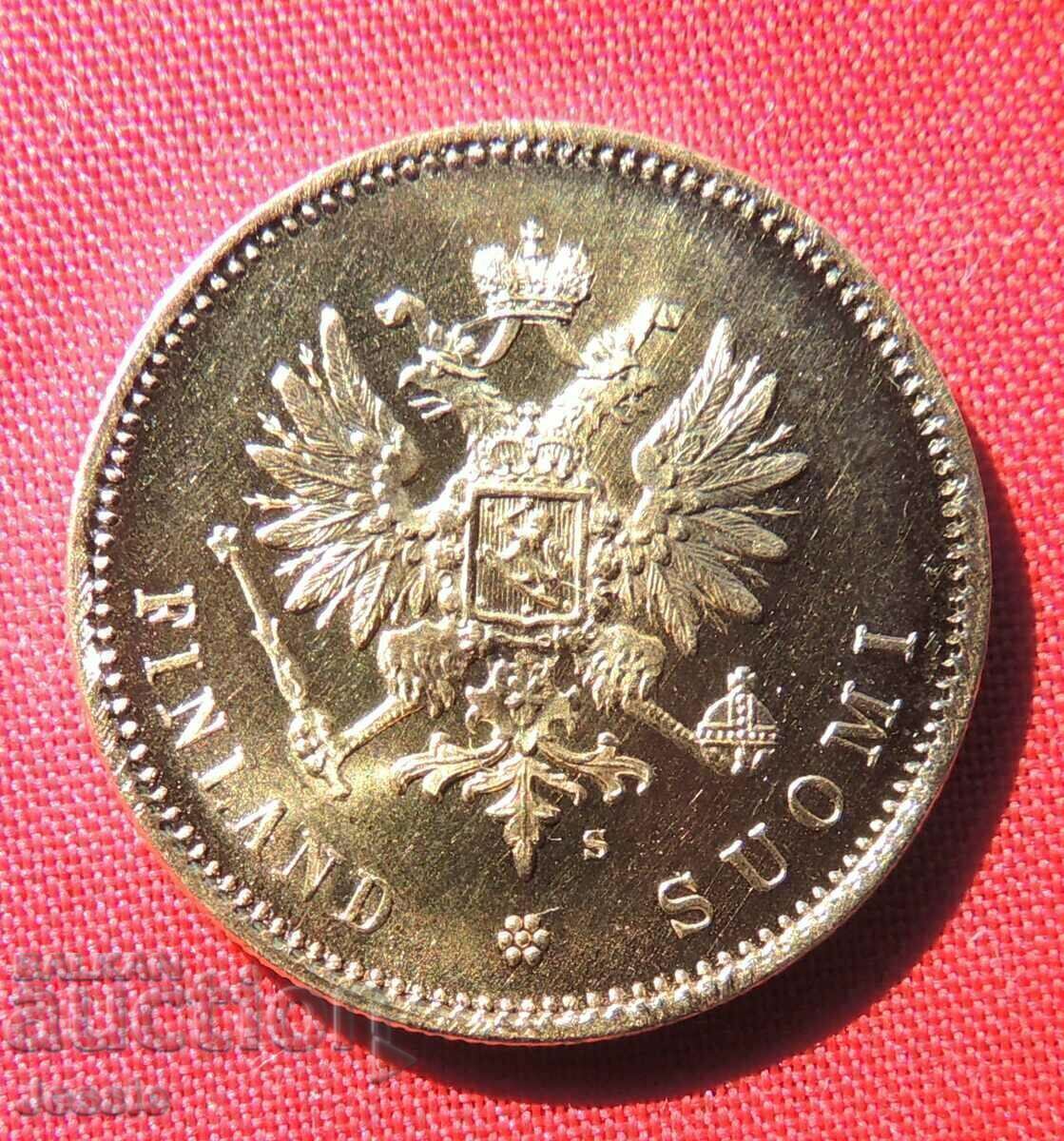 20 Markkaa 1913 Finland (Finlandia) AU (gold) with price 1689.95 BGN | € 864.06