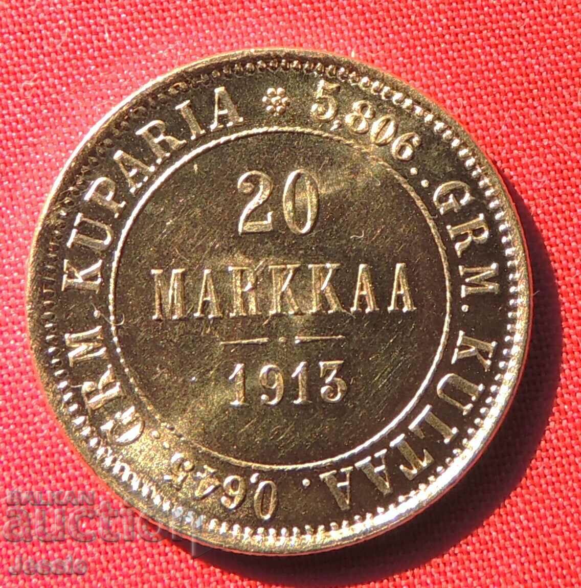 20 Markkaa 1913 Finland AU