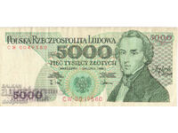 1988. Πολωνία. 5000 ζλότι - VF.