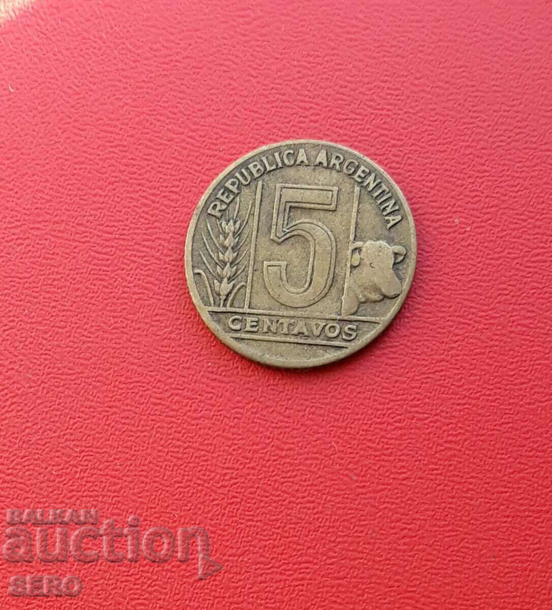 Argentina-5 centavos 1950