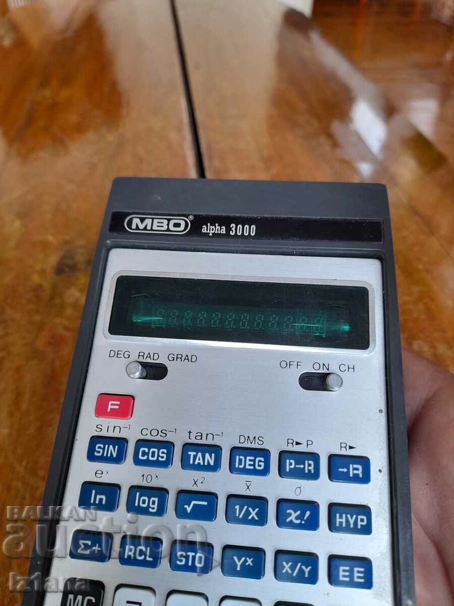 Old calculator MBO alfa 3000 with price 22.00 BGN | € 11.25 Old calculator MBO alfa 3000 with price 22.00 BGN | € 11.25