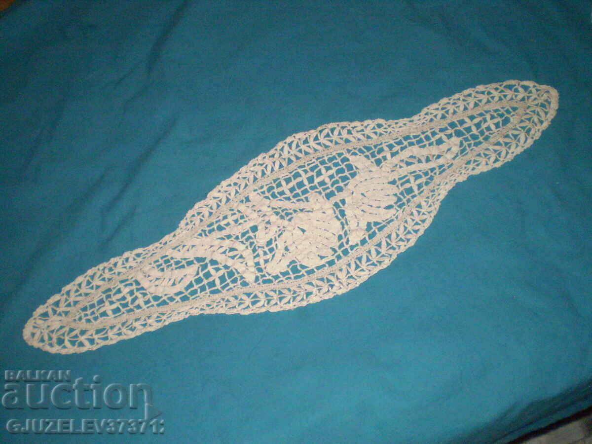 19th century crocheted tablecloth tea towel - 6 19th century crocheted tablecloth tea towel - 6