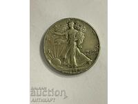 САЩ  половин долар half dollar сребърна монета 1942