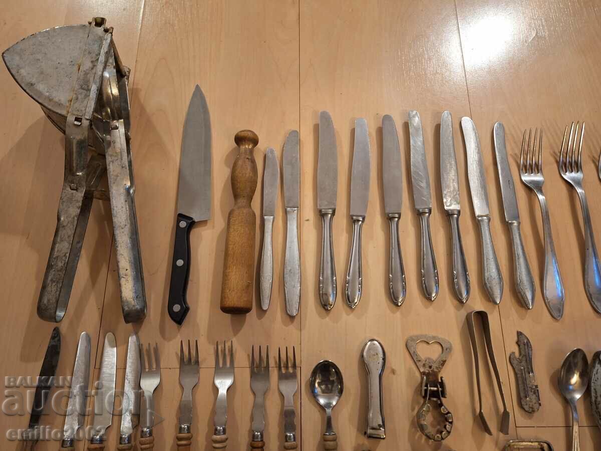 Old utensils, forks, spoons, etc with price 14.00 BGN | € 7.16 Old utensils, forks, spoons, etc with price 14.00 BGN | € 7.16
