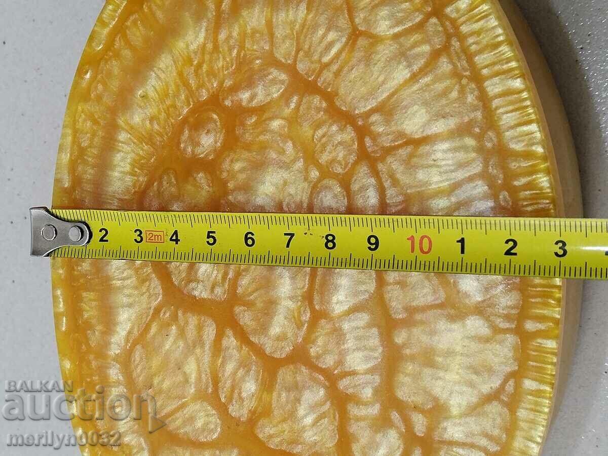 Bulgarian jewelry box artificial amber Catalin NRB - 5 Bulgarian jewelry box artificial amber Catalin NRB - 5