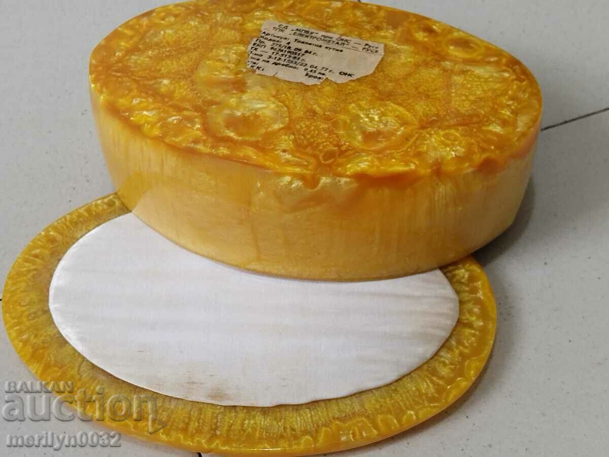 Bulgarian jewelry box artificial amber Catalin NRB - 6 Bulgarian jewelry box artificial amber Catalin NRB - 6