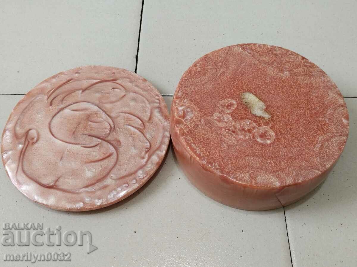 Bulgarian jewelry box artificial amber Catalin NRB - 5 Bulgarian jewelry box artificial amber Catalin NRB - 5