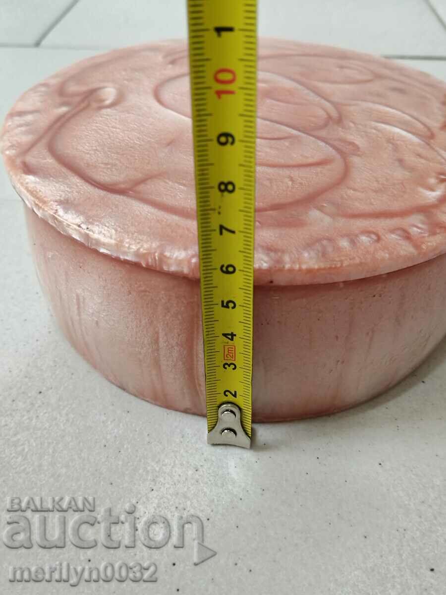 Bulgarian jewelry box artificial amber Catalin NRB - 7 Bulgarian jewelry box artificial amber Catalin NRB - 7