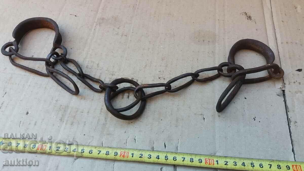 EXCELLENT FORGED RENAISSANCE SHACKS, HANDCUFFS, SHACKLES with price 23.99 BGN | € 12.27 EXCELLENT FORGED RENAISSANCE SHACKS, HANDCUFFS, SHACKLES with price 23.99 BGN | € 12.27