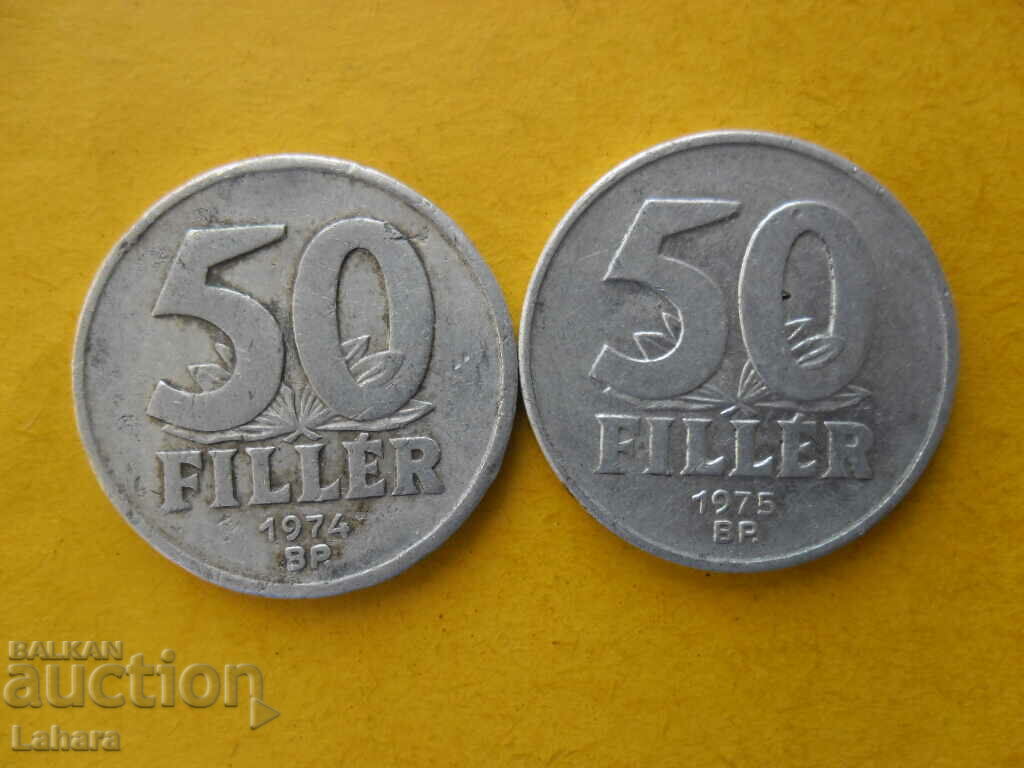 50 fillers 1974 and 1975. Hungary