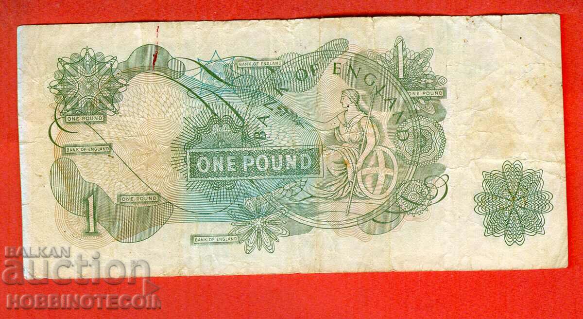 ANGLIA MAREA BRITANIE 1 Emisiune de lire sterline 1966 1970 semnatura 1 - 1 cu preț 19.99 BGN | € 10.22