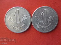 1 forint 1981 and 1989 Hungary