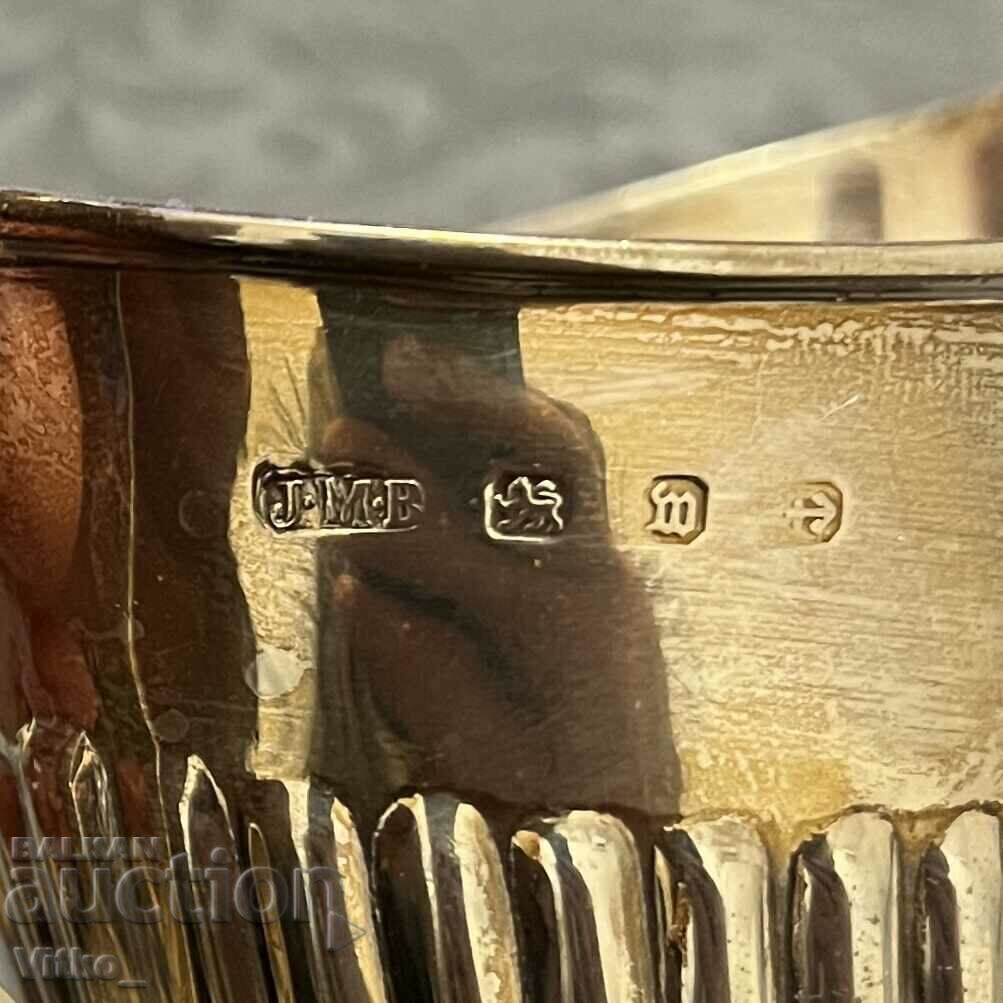 Доставка на Английска сребърна захарница,ледарка,каничка,маркировки Доставка на Английска сребърна захарница,ледарка,каничка,маркировки