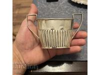 English silver sugar bowl, fridge, jug, markings