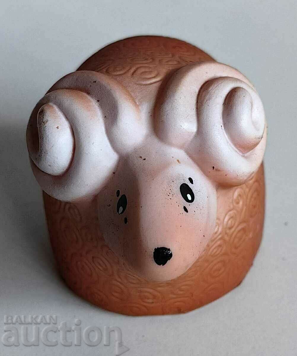 . ARIES SOC UNUSED RUBBER TOY DOLL WITH TAG - 5 . ARIES SOC UNUSED RUBBER TOY DOLL WITH TAG - 5