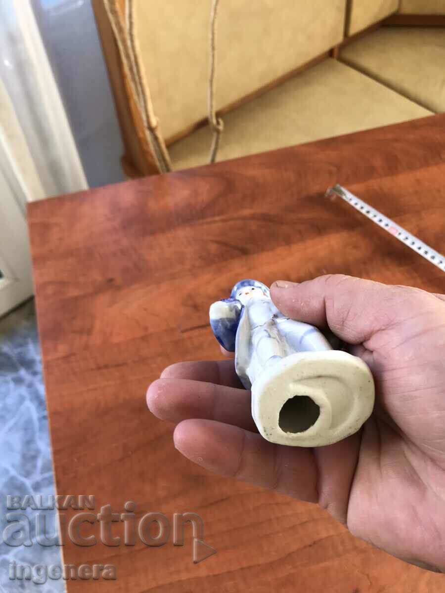 PORCELAIN FIGURE STATUTE GOLD - 6 PORCELAIN FIGURE STATUTE GOLD - 6