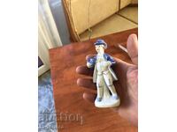 PORCELAIN FIGURE STATUTE GOLD