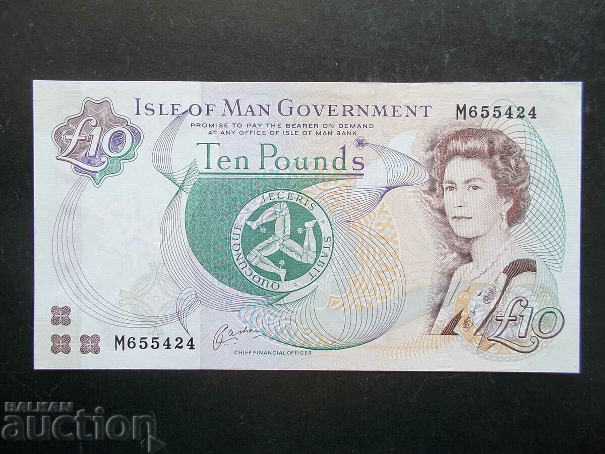 ISLE OF MAN, 10 λίβρες, 1998, UNC-