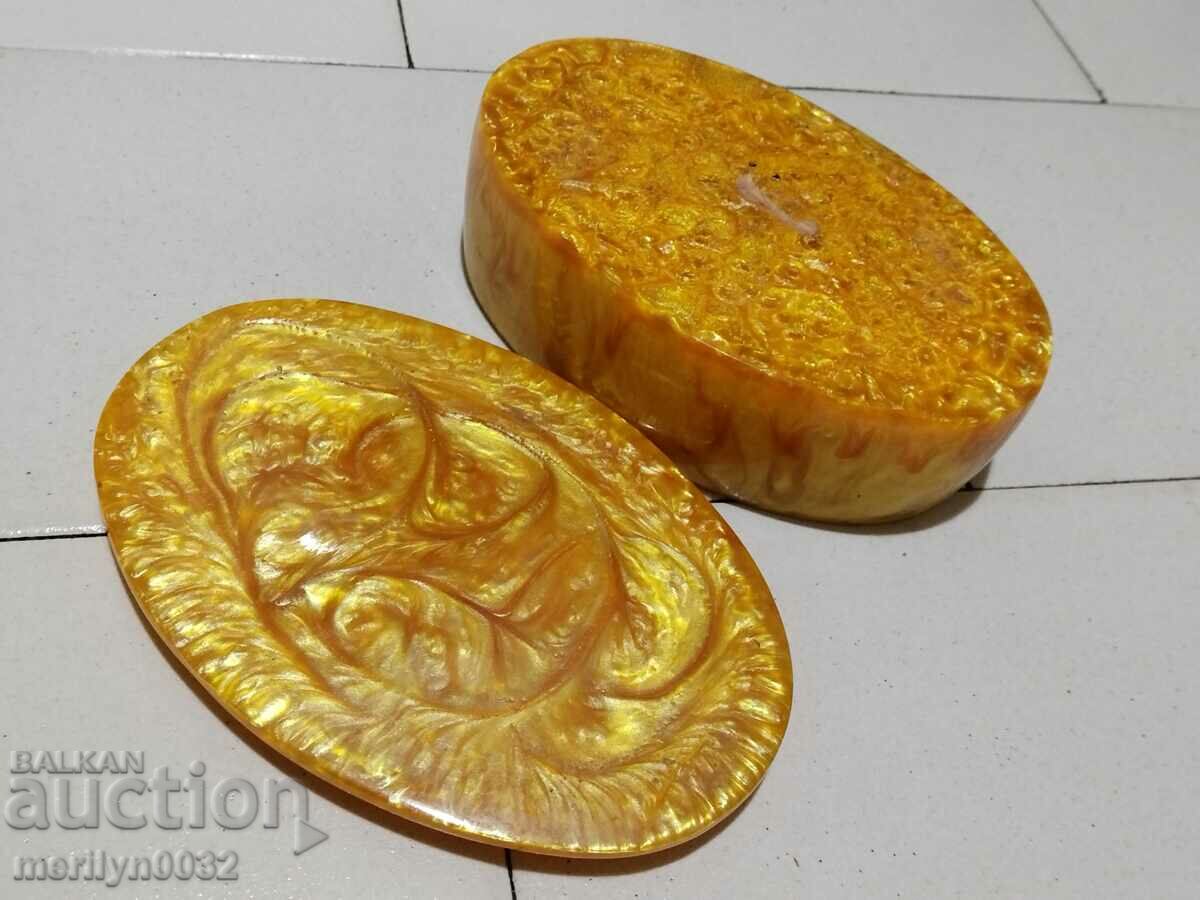 Delivery of Bulgarian jewelry box artificial amber Catalin NRB