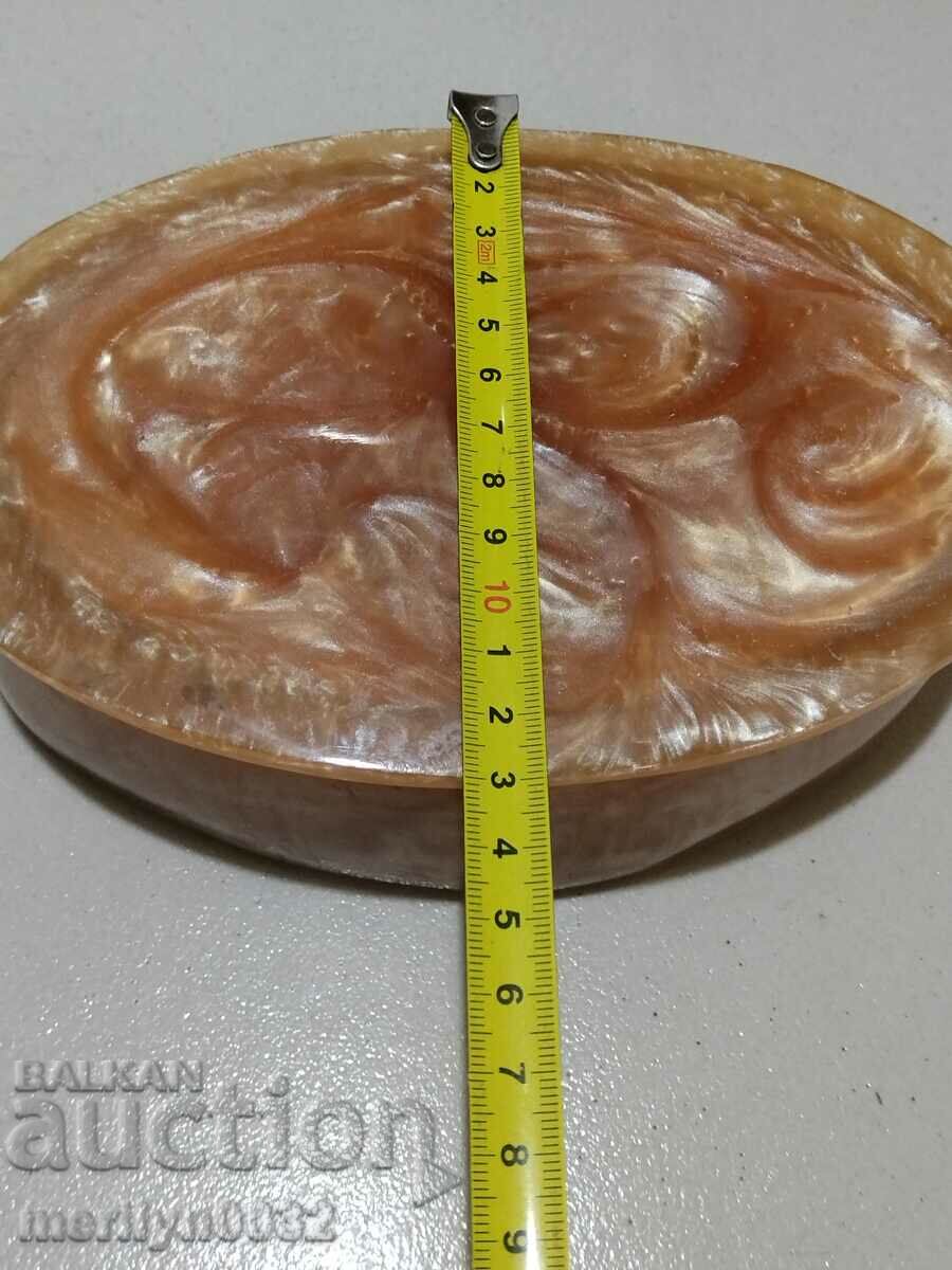Bulgarian jewelry box artificial amber Catalin NRB - 6