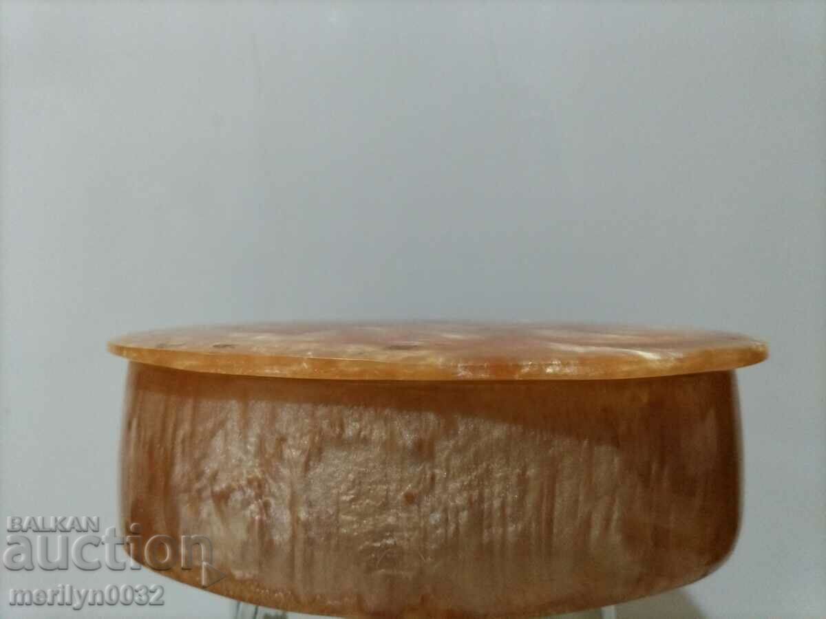 Bulgarian jewelry box artificial amber Catalin NRB - 7