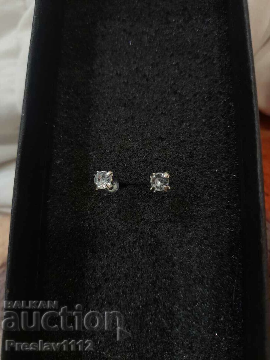 Σκουλαρίκια με Moissanite 3mm