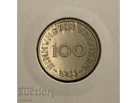 Saarland Saar 100 francs / Saar 100 franc 1955 ХО