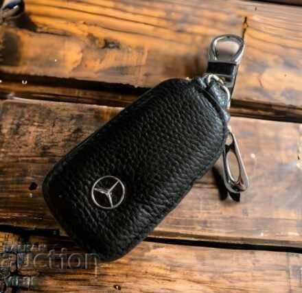 car key holder in leather case BMW Audi Mercedes - 5