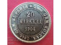 20 Markkaa 1904 Finland ( Финландия ) AU (злато )