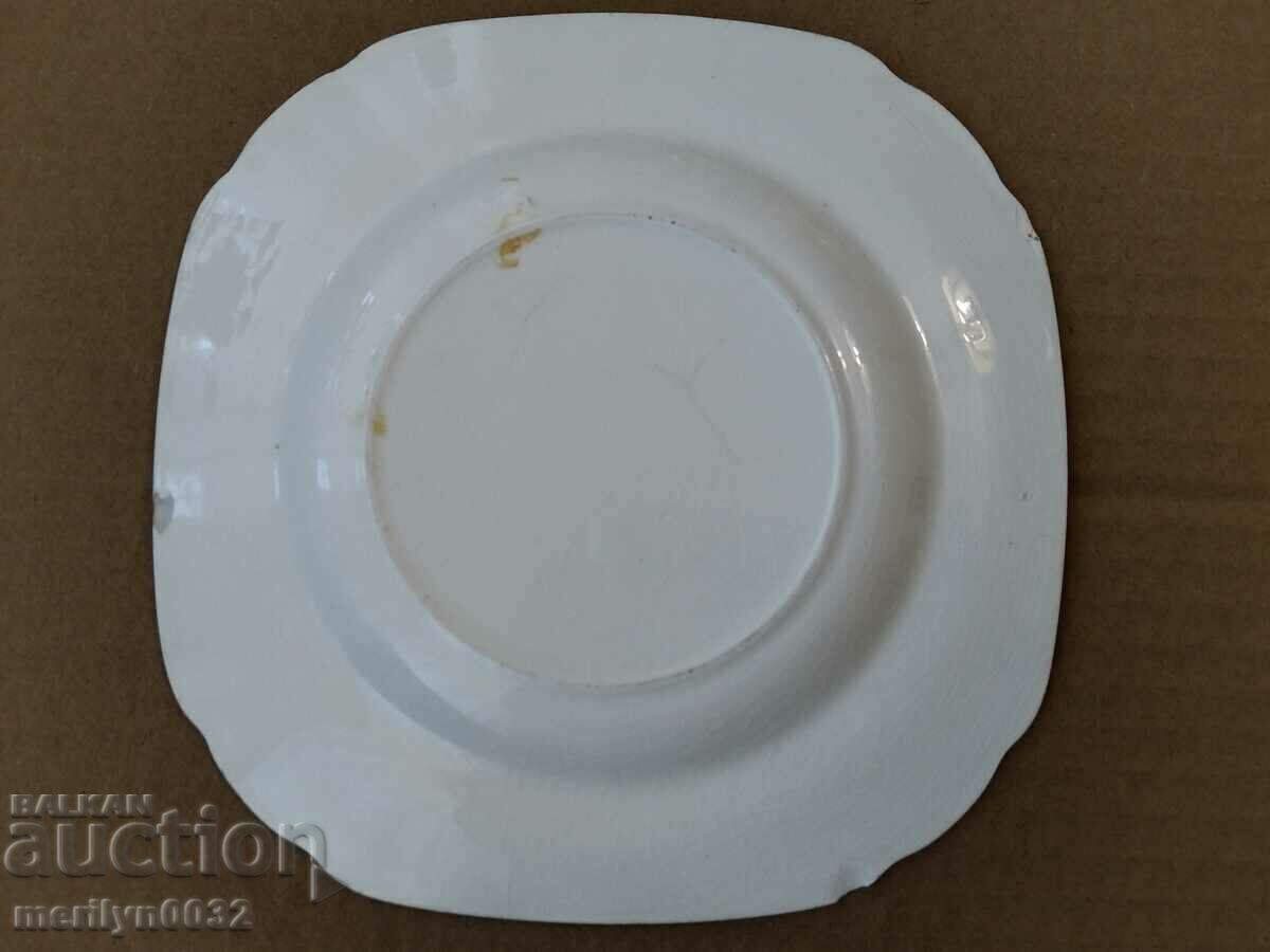 English Porcelain Jubilee Plate 1937 King George 6th - 5