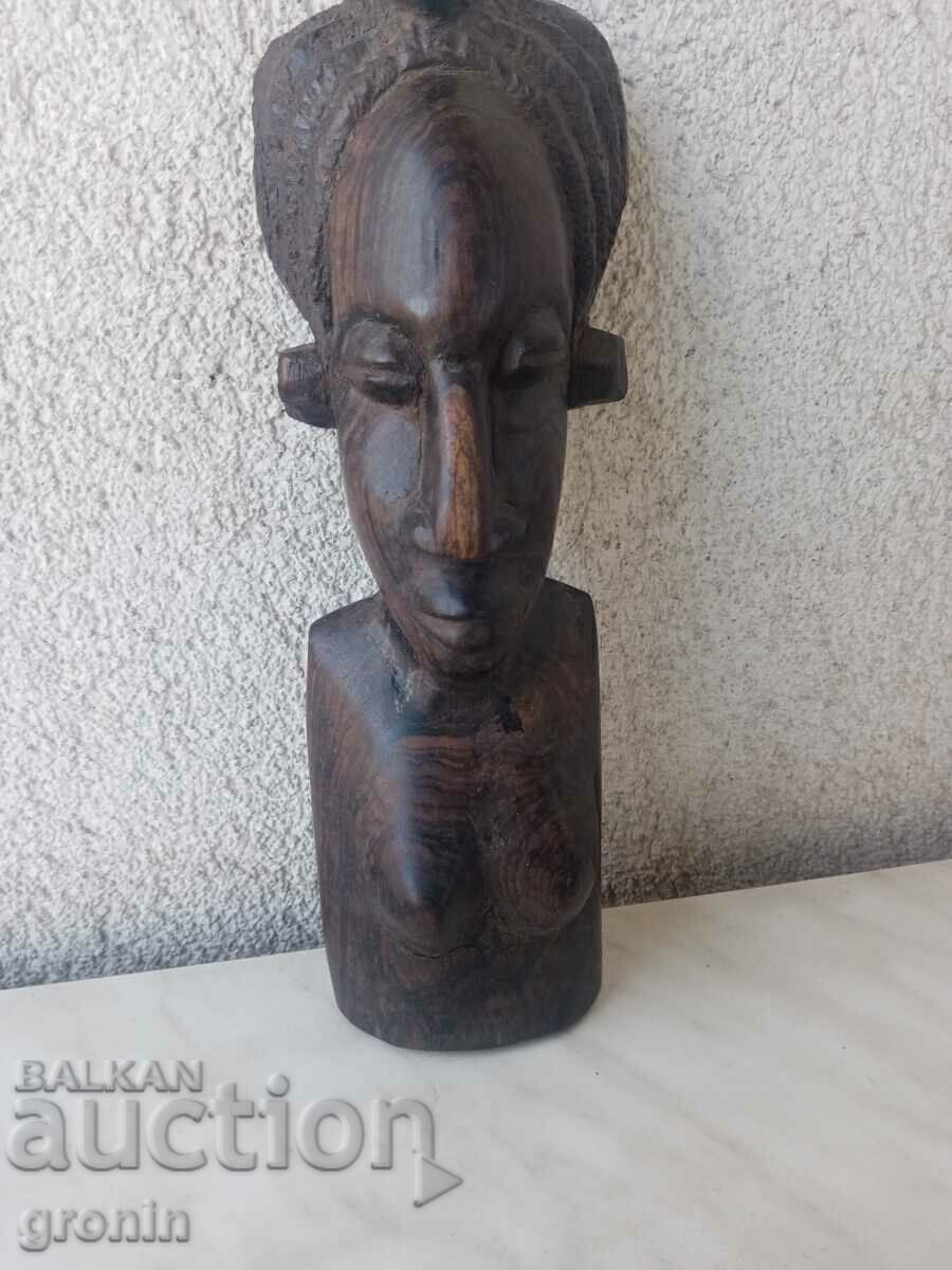 Head, Bust Carving, Iron Wood, Africa, Rare, Figure