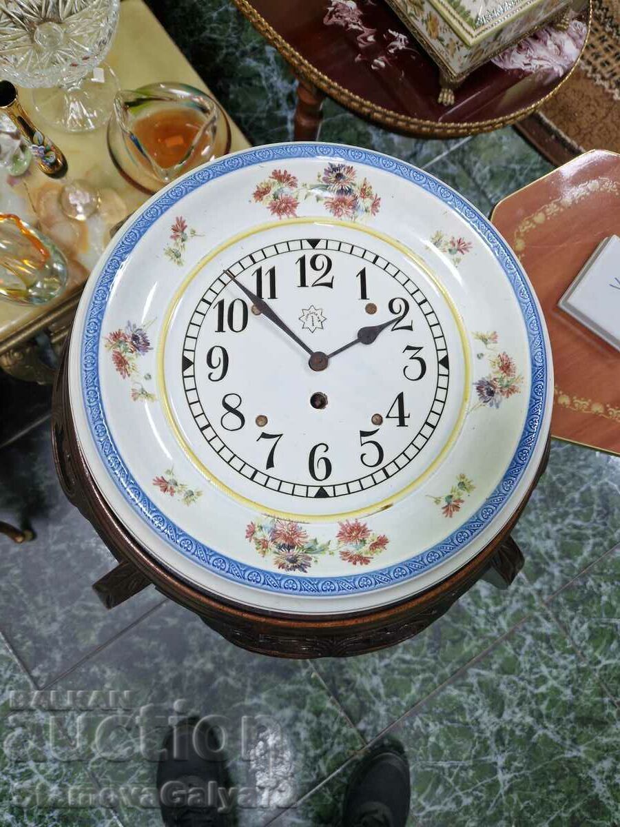 Δημοπρασία Σπάνιο ρολόι από πορσελάνη αντίκα Junghans