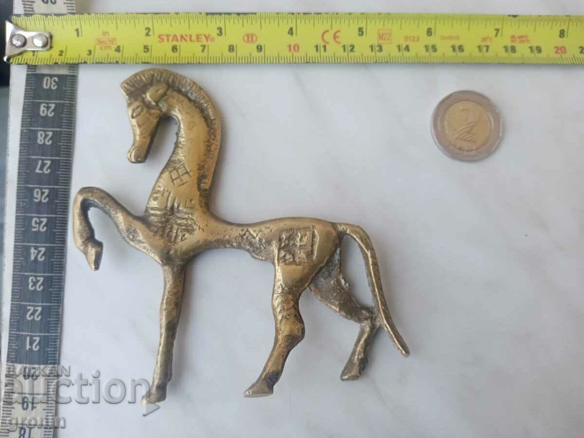 Cal, bronz, rar, figurină, etruscă, de epocă cu preț € 51.13 | 100.00 BGN