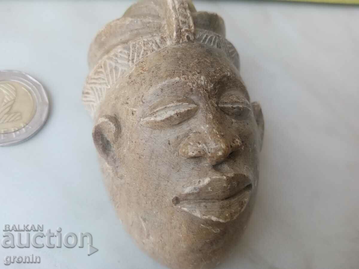 Stone, head, Gabon, Africa, figurine, Rrr! Manual processing