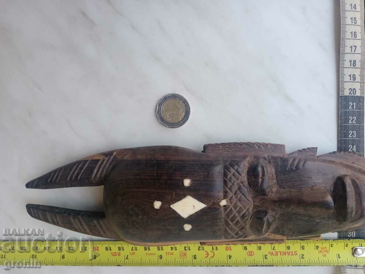 Οστό, έβενος, Αφρική, τοτέμ, κεφάλι, προτομή, ξυλογλυπτική, ειδώλιο με τιμή 95.00 BGN | € 48.57