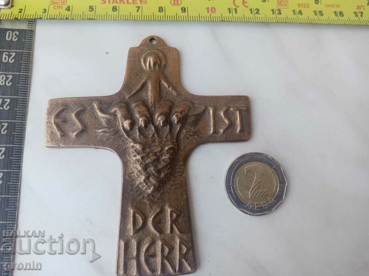 Cruce de bronz, artă, bronz, cruce germană - 5