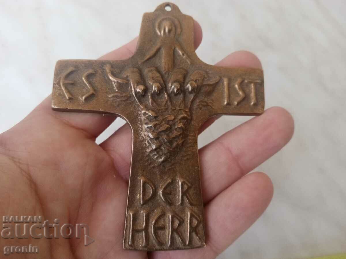 Cruce de bronz, artă, bronz, cruce germană - 6