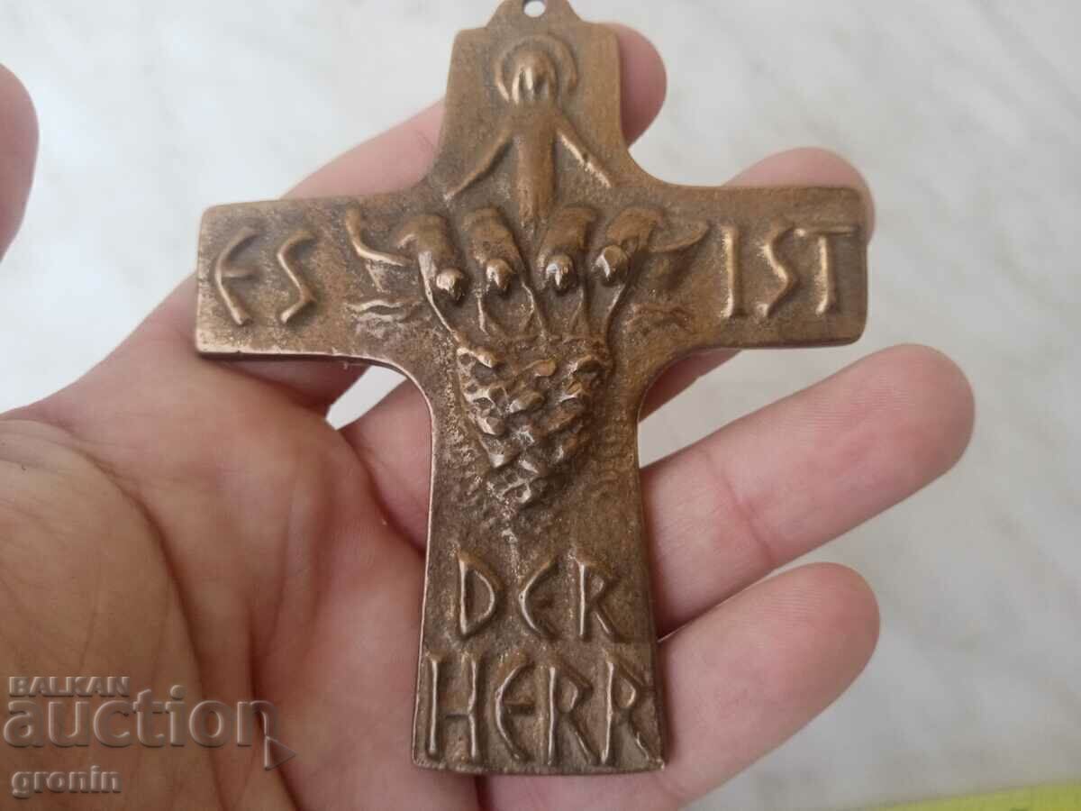Cruce de bronz, artă, bronz, cruce germană - 7