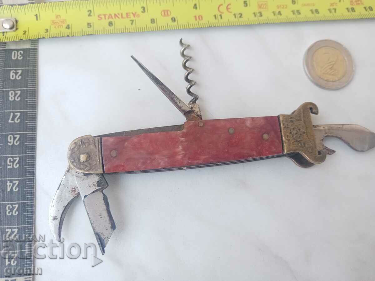 Old pocket knife, hunting, cartridges, bronze, dog, Rrr - 7 Old pocket knife, hunting, cartridges, bronze, dog, Rrr - 7