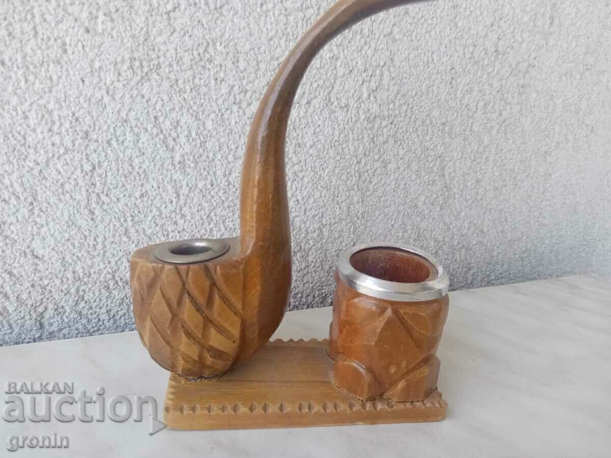 Σωλήνας, ξυλογλυπτική, ειδώλιο, vintage - 6