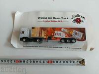 . CAMION COLECTOR JIM BEAM TRUCK NOU NEUTILIZAT