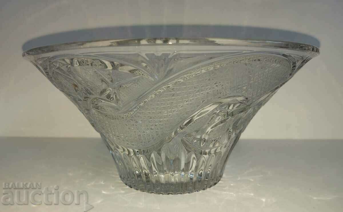 .SOC SOLID LARGE CRYSTAL FRUCTIERA BOWL - 6 .SOC SOLID LARGE CRYSTAL FRUCTIERA BOWL - 6