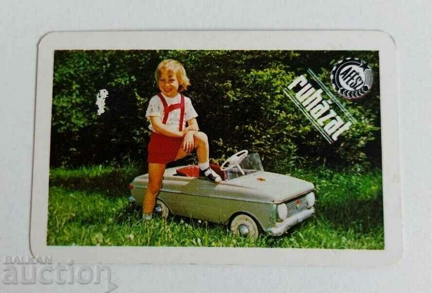 .1980 PEDAL STROLLER SOCIAL CALENDAR CALENDAR