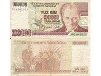 tino37- TURKEY - 100000 LIRA - 1970/97 - F