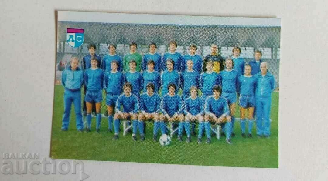 .1982 LEVSKI SPARTAC CALENDAR FOTBAL CALENDAR