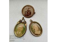 FOR SALE ROYAL LOT MEDALLIONS/BROOCH-KING GEORGE VI/ENGLAND