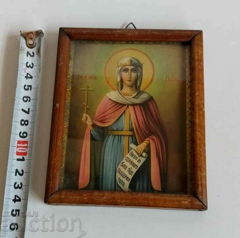 Auction .OLD DOMESTIC ICON OF SAINT FRIDAY KINGDOM OF BULGARIA LITHOGRAPHY Auction .OLD DOMESTIC ICON OF SAINT FRIDAY KINGDOM OF BULGARIA LITHOGRAPHY