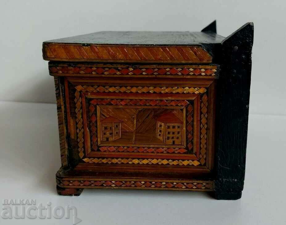 .SMALL CABINET JEWELERS BOX INTARZY PERFECT CONDITION - 5 .SMALL CABINET JEWELERS BOX INTARZY PERFECT CONDITION - 5