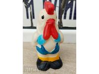 .SOC RUBBER CHILDREN'S TOY ROOSTER ROOSTER