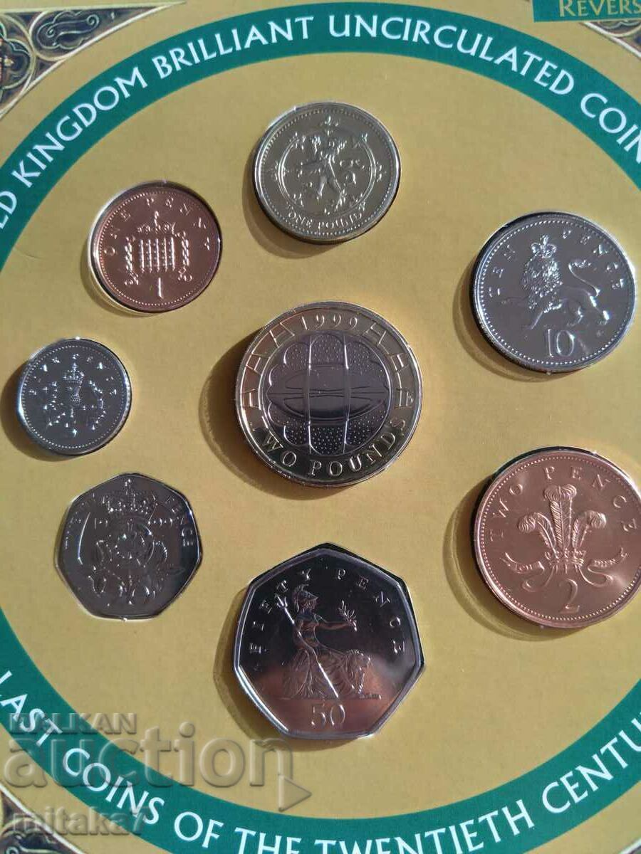 Coin set, Great Britain, 1999